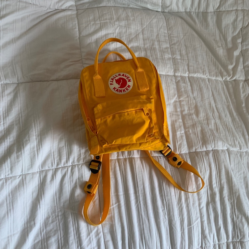 Fjall-Raven Kanken Mini Yellow Backpack